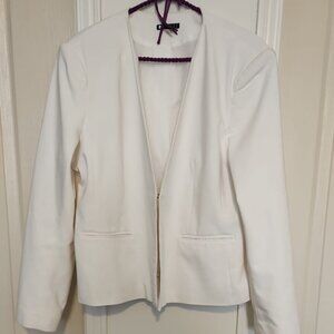 Black Label, Office White Blazer, 1 pocket opens, modern good thick material, XL